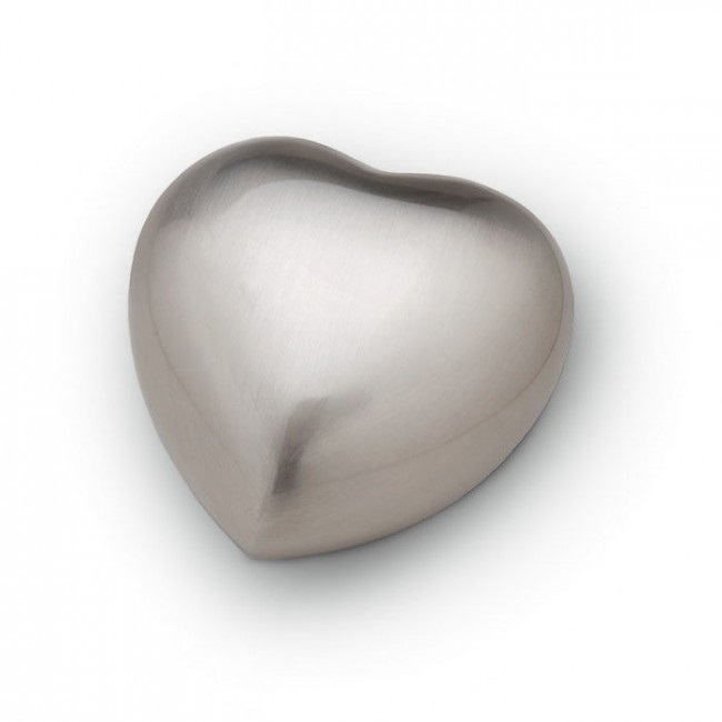 Geborsteld Zilveren Hart Keepsake graveren personaliseren