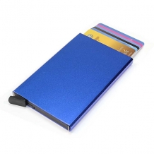 Figuretta RFID Creditcardhouder Aluminium Blauw