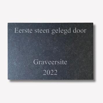 De Eerste Steen Graveren / Personaliseren